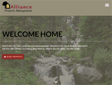 Tablet Screenshot of alliancepropmgmt.com